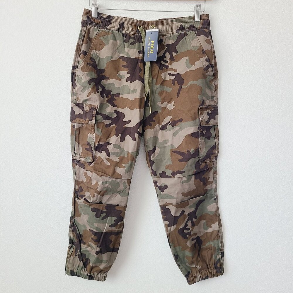 Polo Ralph Lauren Womens Camo Cargo Jogger Pants Size XXL